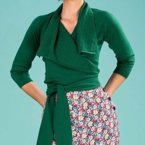 Emmy Design “prima ballerina wrap” EMERALD GREEN